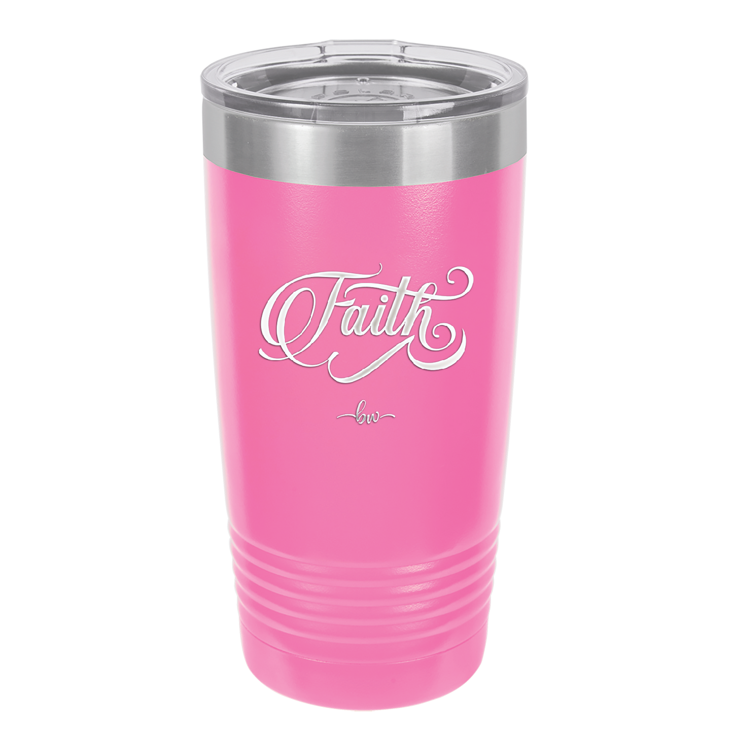 Faith Script - Laser Engraved Stainless Steel Drinkware - 1440 -
