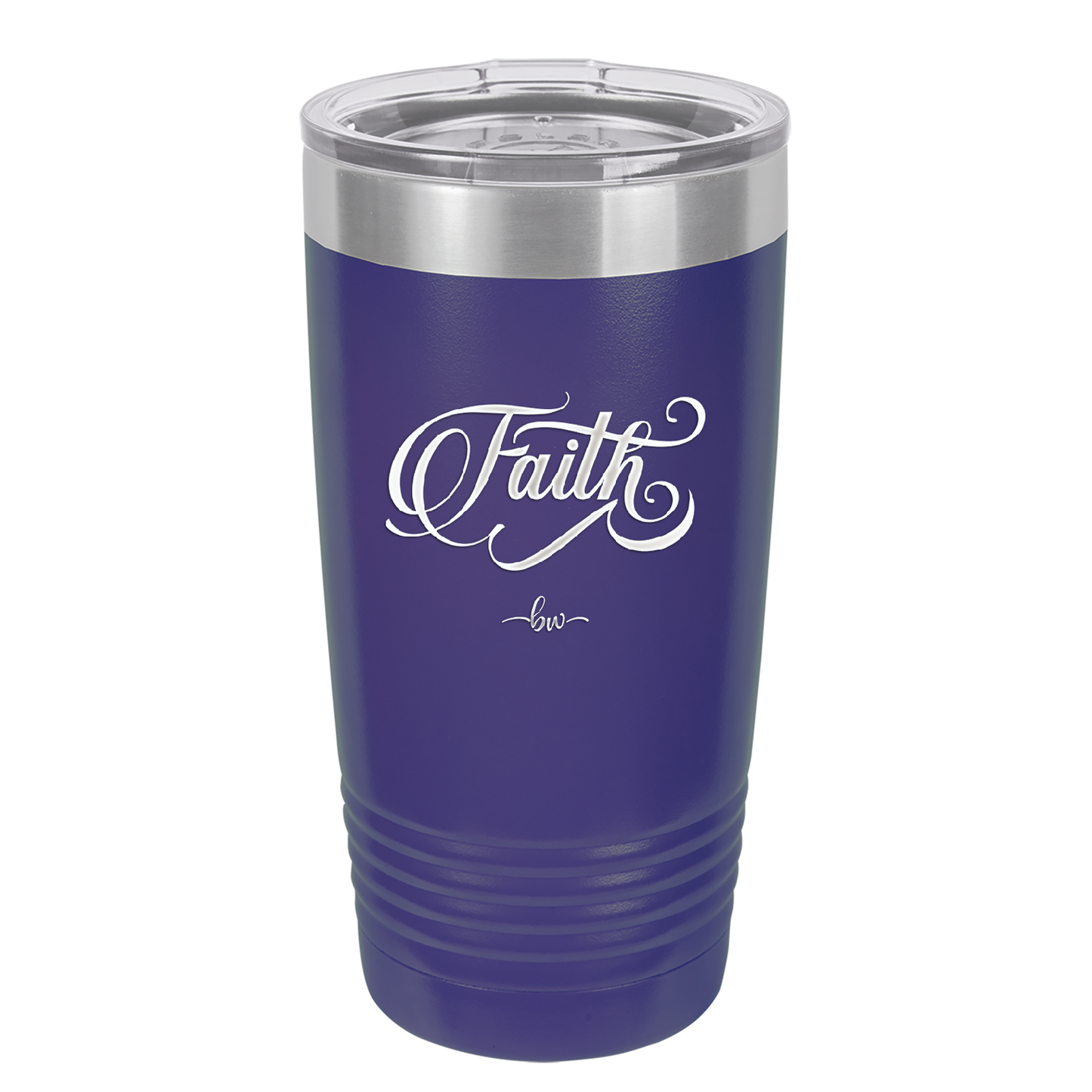 Faith Script - Laser Engraved Stainless Steel Drinkware - 1440 -