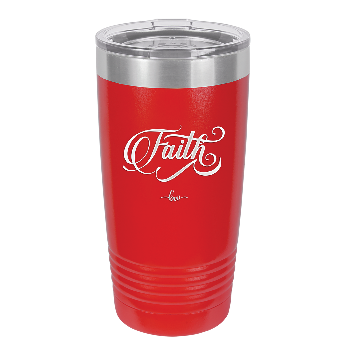 Faith Script - Laser Engraved Stainless Steel Drinkware - 1440 -