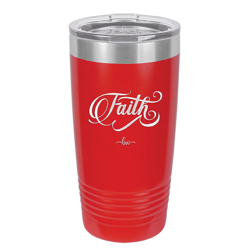 Faith Script - Laser Engraved Stainless Steel Drinkware - 1440 -