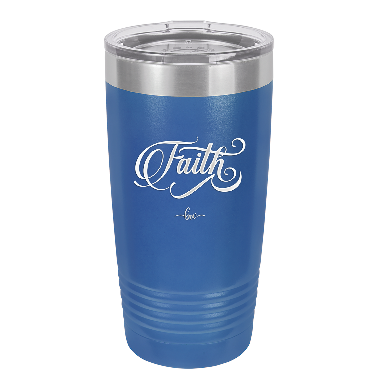 Faith Script - Laser Engraved Stainless Steel Drinkware - 1440 -