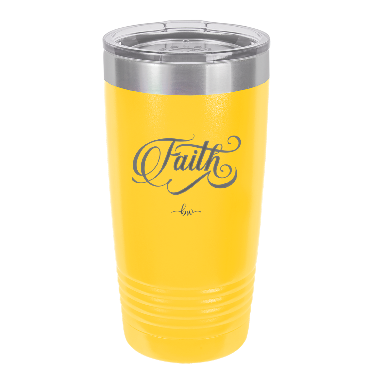 Faith Script - Laser Engraved Stainless Steel Drinkware - 1440 -