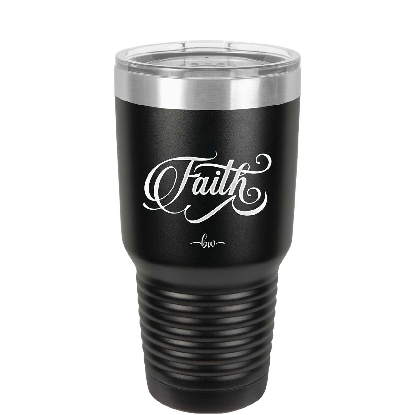 Faith Script - Laser Engraved Stainless Steel Drinkware - 1440 -