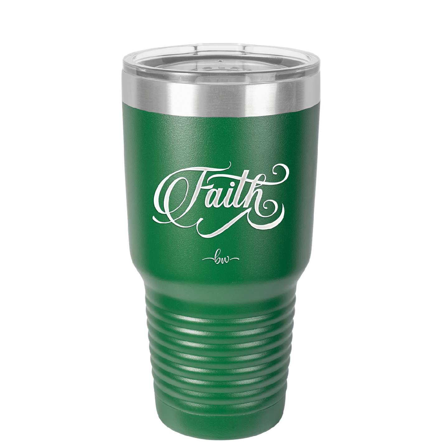 Faith Script - Laser Engraved Stainless Steel Drinkware - 1440 -