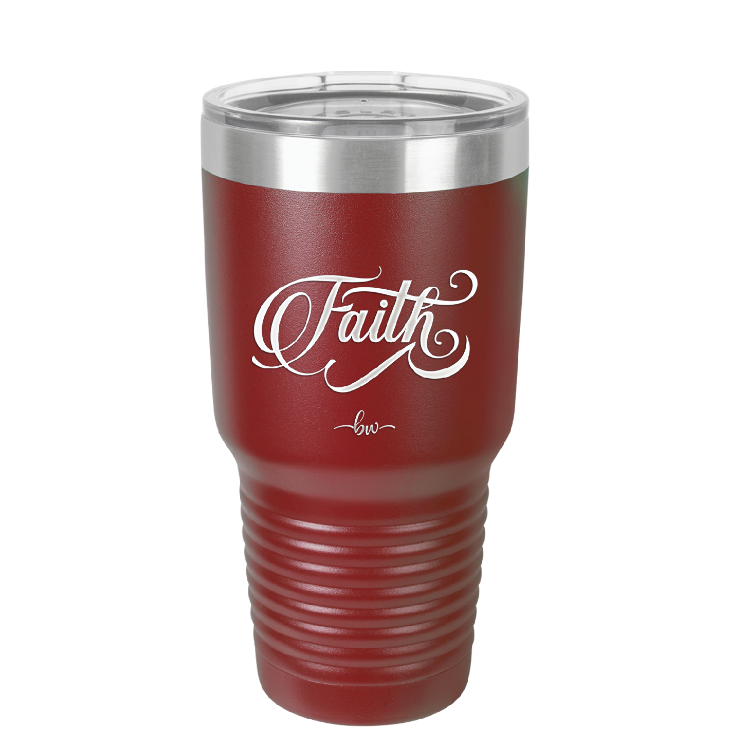 Faith Script - Laser Engraved Stainless Steel Drinkware - 1440 -