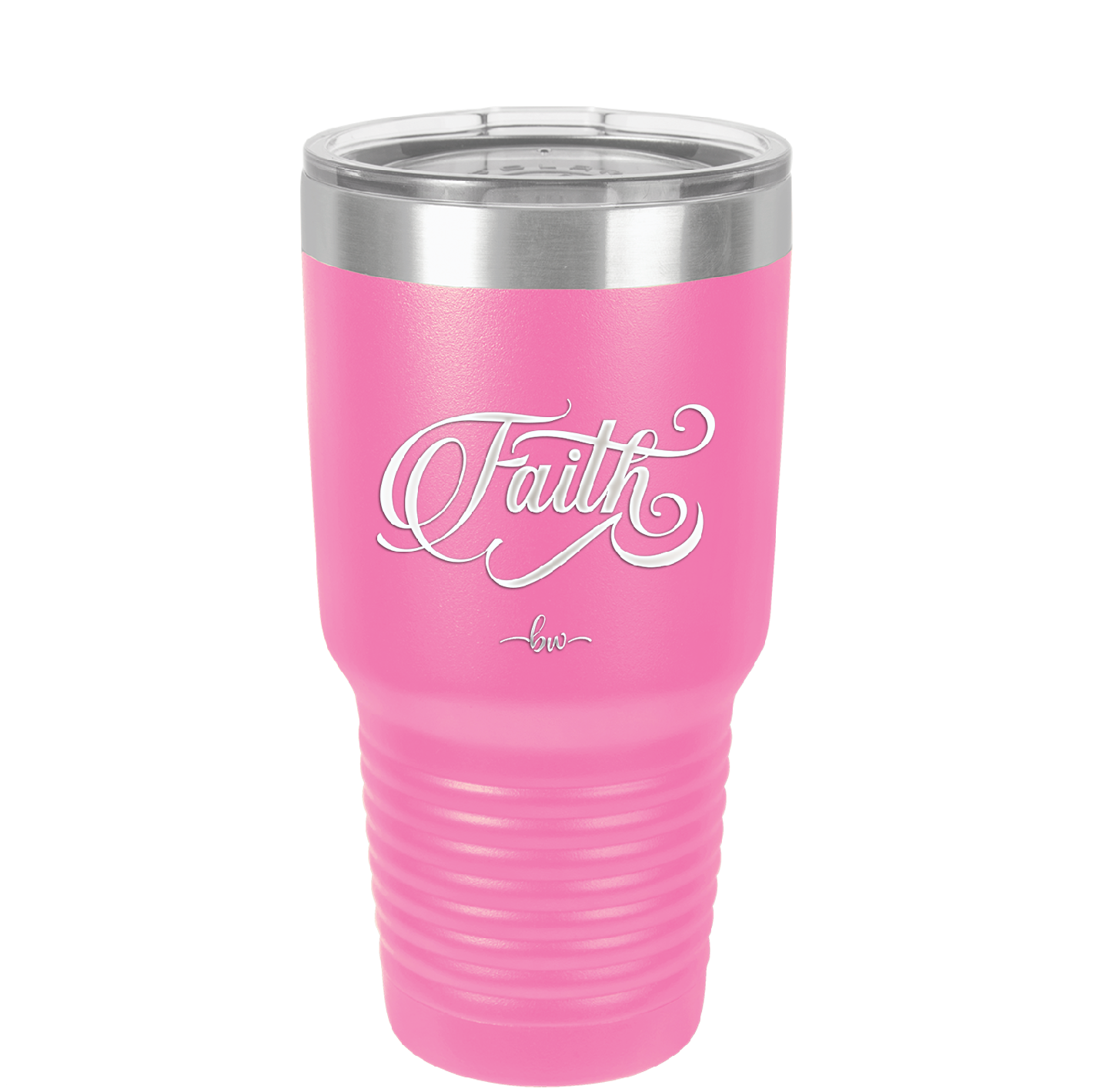 Faith Script - Laser Engraved Stainless Steel Drinkware - 1440 -