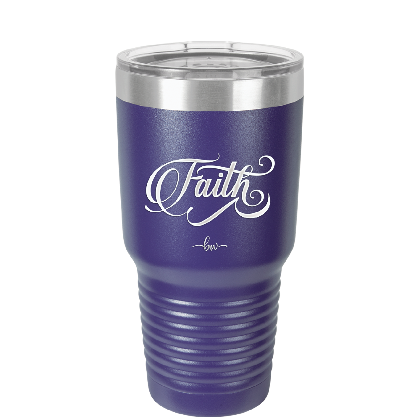 Faith Script - Laser Engraved Stainless Steel Drinkware - 1440 -