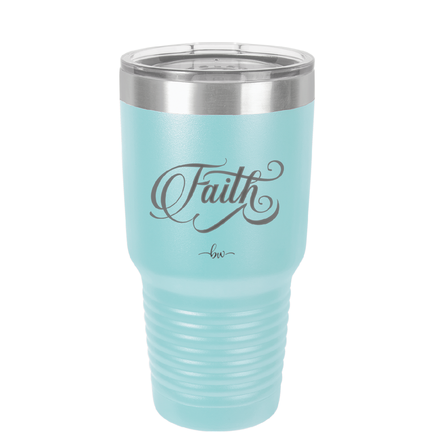 Faith Script - Laser Engraved Stainless Steel Drinkware - 1440 -
