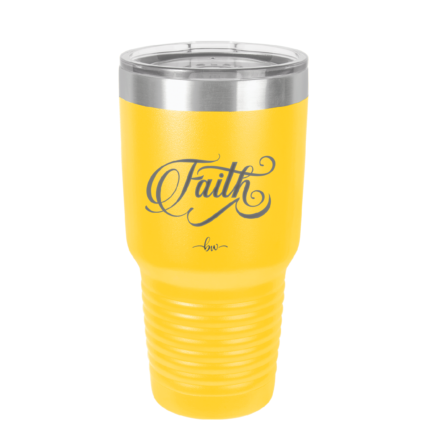 Faith Script - Laser Engraved Stainless Steel Drinkware - 1440 -