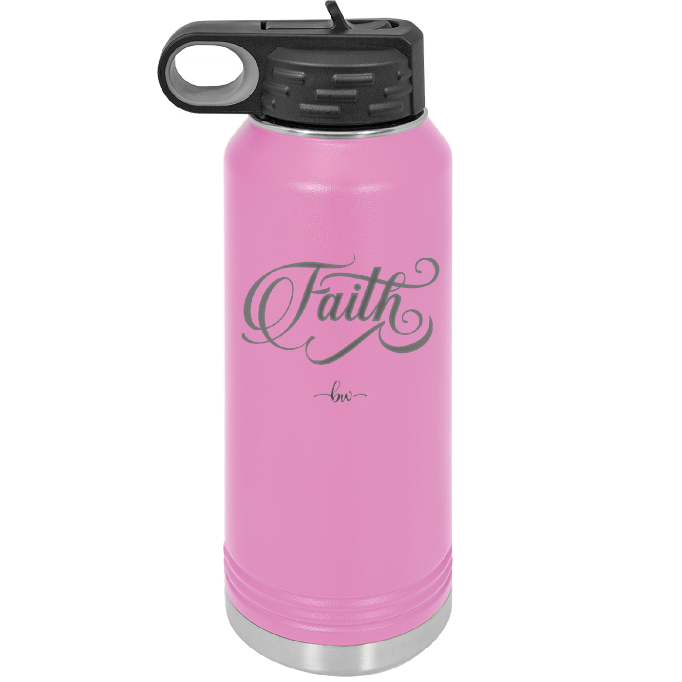 Faith Script - Laser Engraved Stainless Steel Drinkware - 1440 -