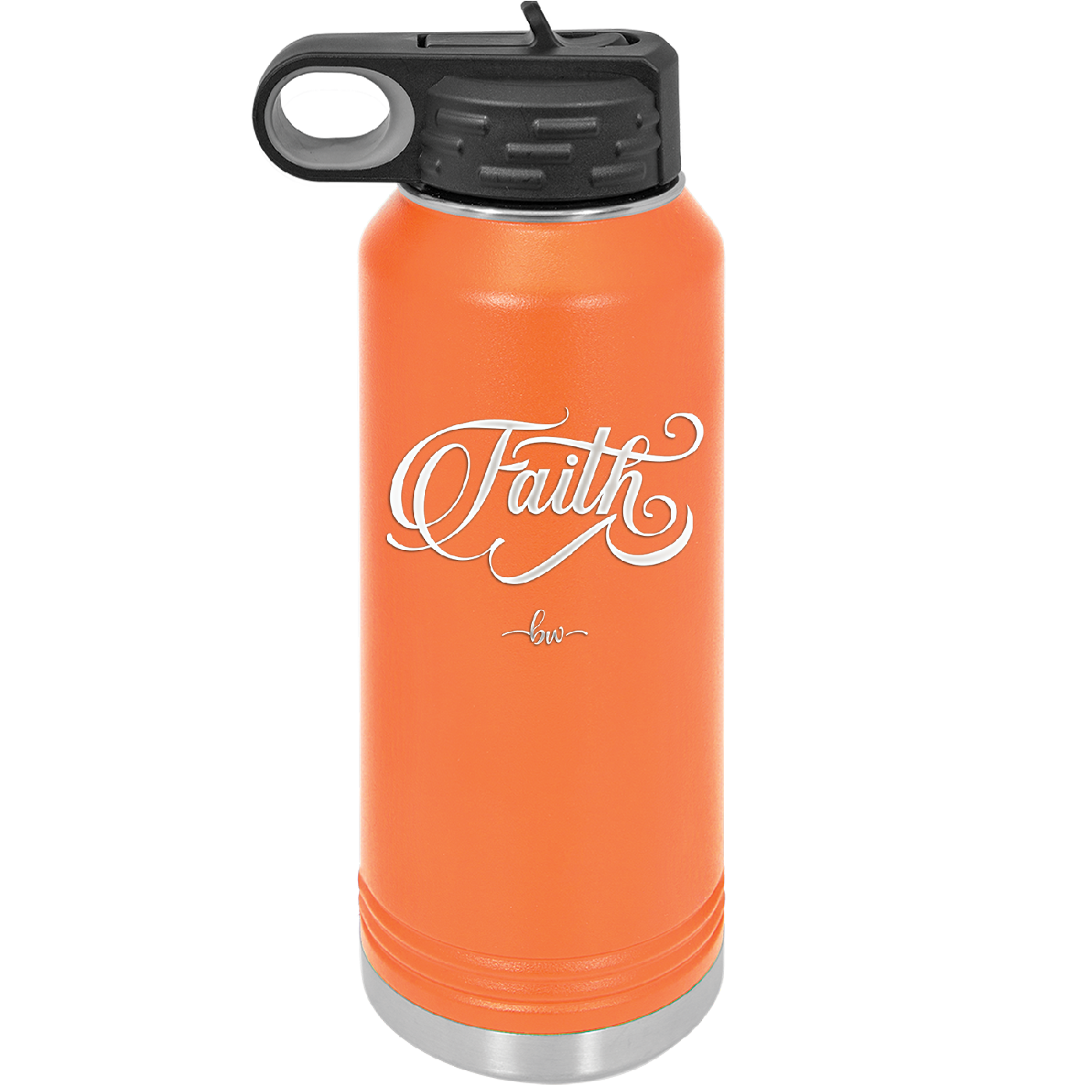 Faith Script - Laser Engraved Stainless Steel Drinkware - 1440 -