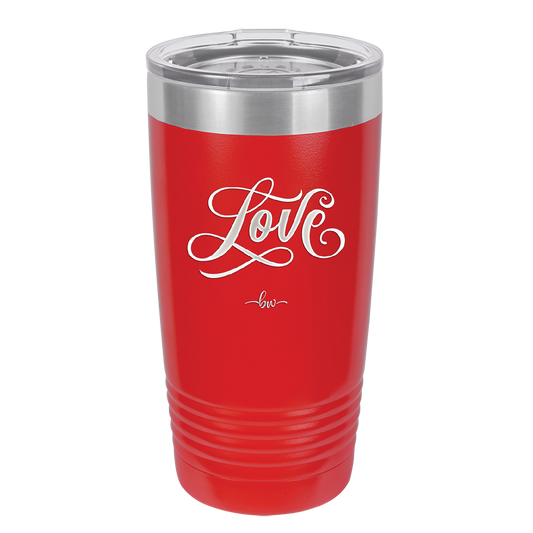 Love Script - Laser Engraved Stainless Steel Drinkware - 1441 -
