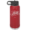 Love Script - Laser Engraved Stainless Steel Drinkware - 1441 -