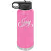 Joy Script - Laser Engraved Stainless Steel Drinkware - 1442 -