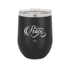 Peace Script - Laser Engraved Stainless Steel Drinkware - 1443 -