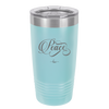 Peace Script - Laser Engraved Stainless Steel Drinkware - 1443 -