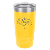 Peace Script - Laser Engraved Stainless Steel Drinkware - 1443 -