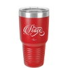 Peace Script - Laser Engraved Stainless Steel Drinkware - 1443 -