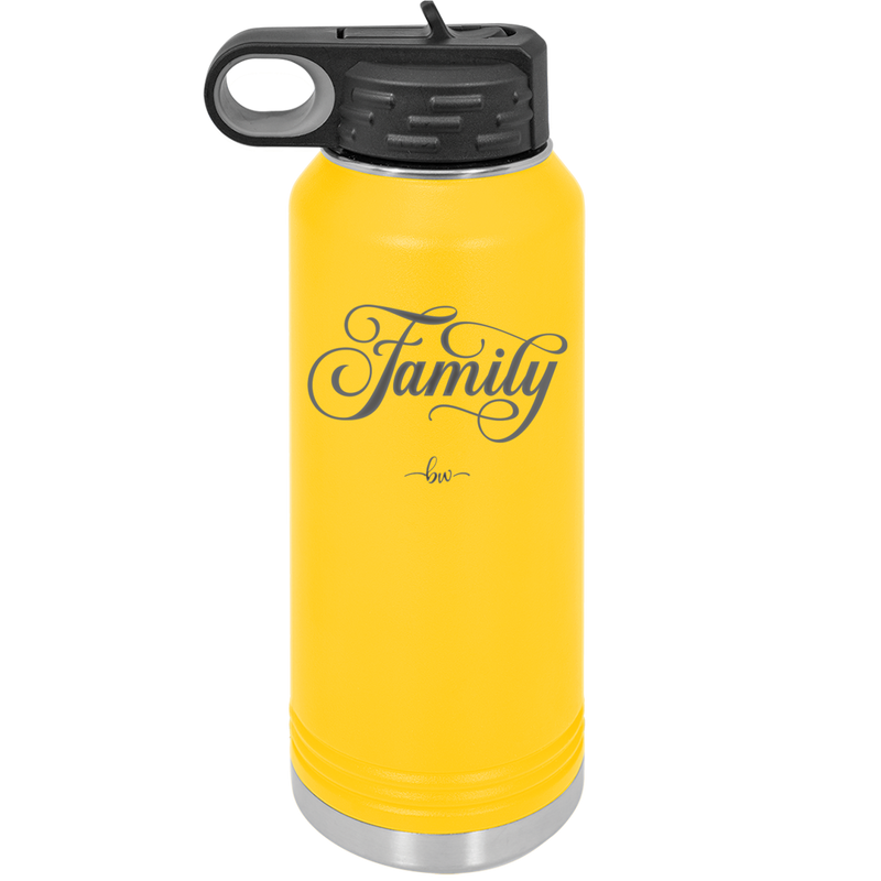 Family Script - Laser Engraved Stainless Steel Drinkware - 1444 -