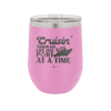 Cruisin Through Life One Port at a Time Cruise 1 - Laser Engraved Stainless Steel Drinkware - 1447 -