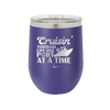 Cruisin Through Life One Port at a Time Cruise 1 - Laser Engraved Stainless Steel Drinkware - 1447 -