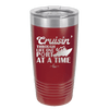 Cruisin Through Life One Port at a Time Cruise 1 - Laser Engraved Stainless Steel Drinkware - 1447 -