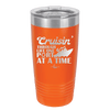 Cruisin Through Life One Port at a Time Cruise 1 - Laser Engraved Stainless Steel Drinkware - 1447 -