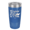 Cruisin Through Life One Port at a Time Cruise 1 - Laser Engraved Stainless Steel Drinkware - 1447 -