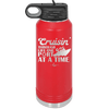 Cruisin Through Life One Port at a Time Cruise 1 - Laser Engraved Stainless Steel Drinkware - 1447 -