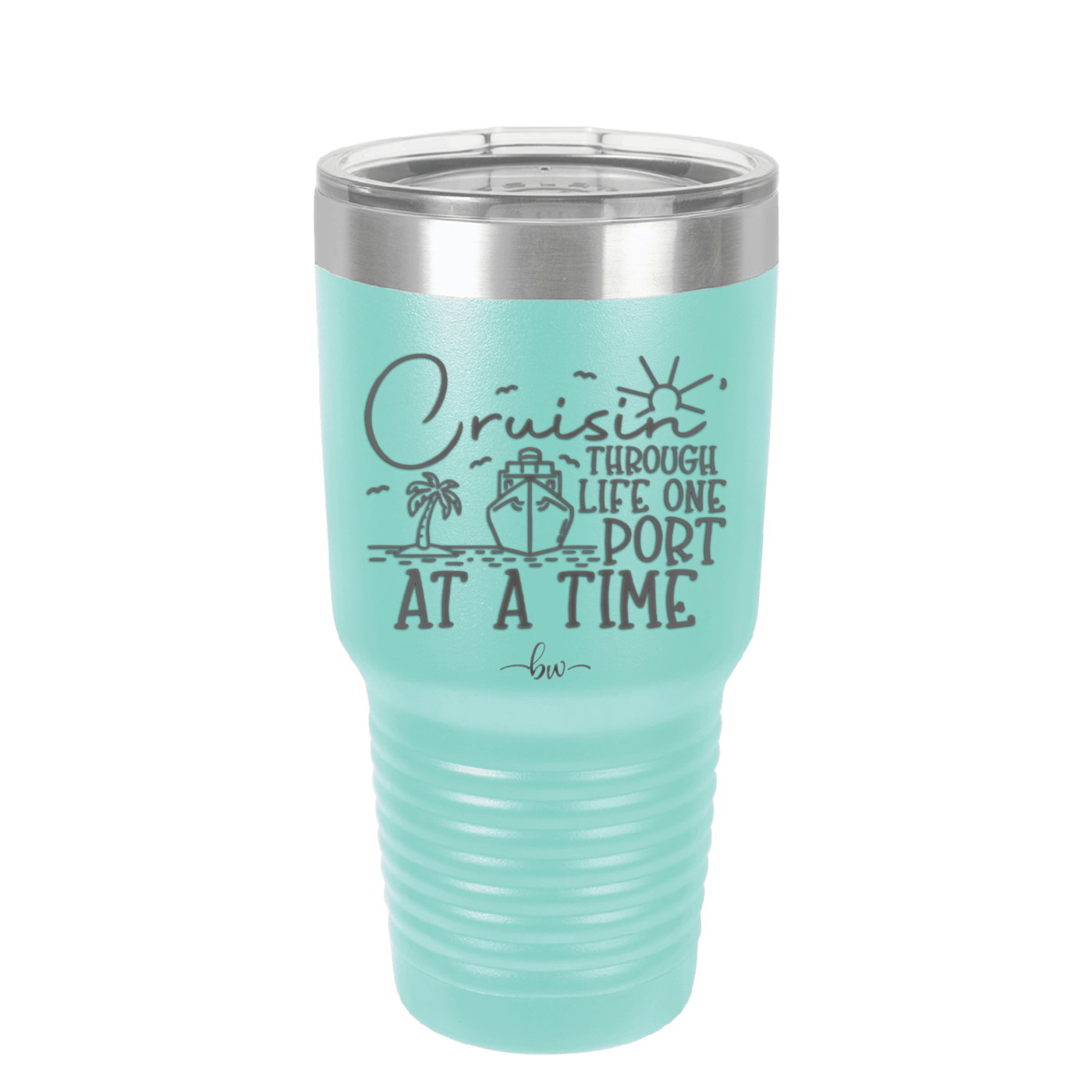 Cruisin Through Life One Port at a Time Cruise 2 - Laser Engraved Stainless Steel Drinkware - 1448 -
