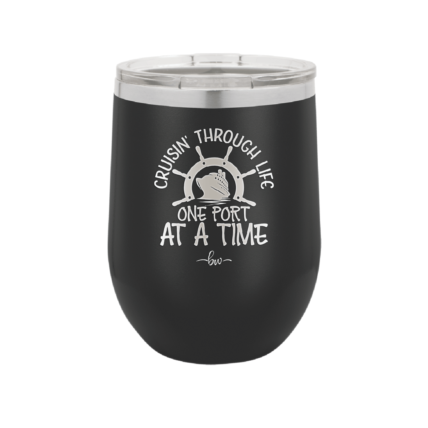 Cruisin Through Life One Port at a Time Cruise 3 - Laser Engraved Stainless Steel Drinkware - 1449 -