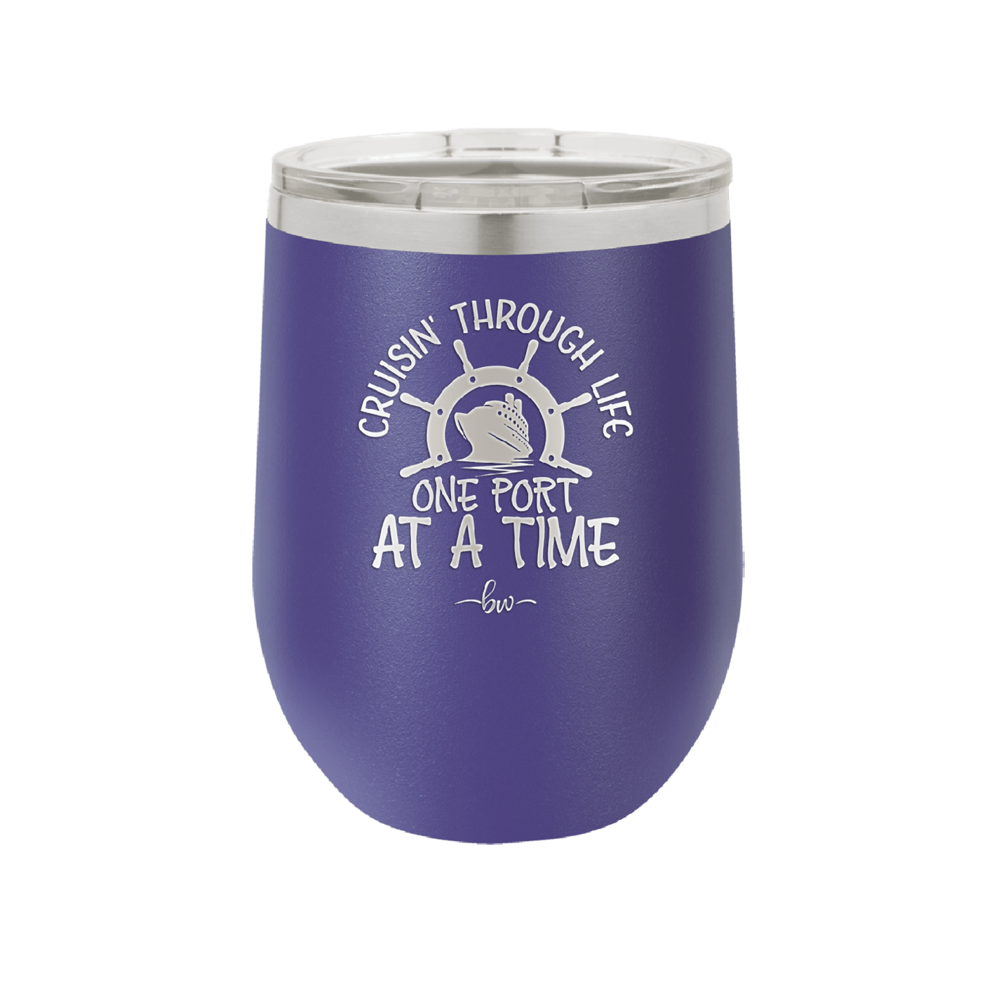 Cruisin Through Life One Port at a Time Cruise 3 - Laser Engraved Stainless Steel Drinkware - 1449 -