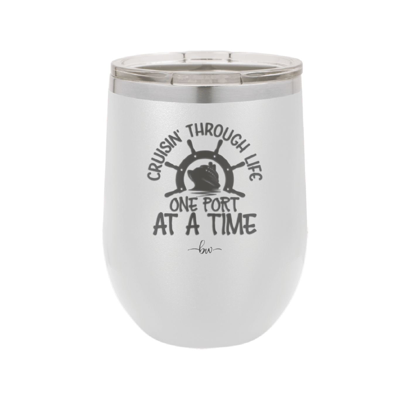 Cruisin Through Life One Port at a Time Cruise 3 - Laser Engraved Stainless Steel Drinkware - 1449 -