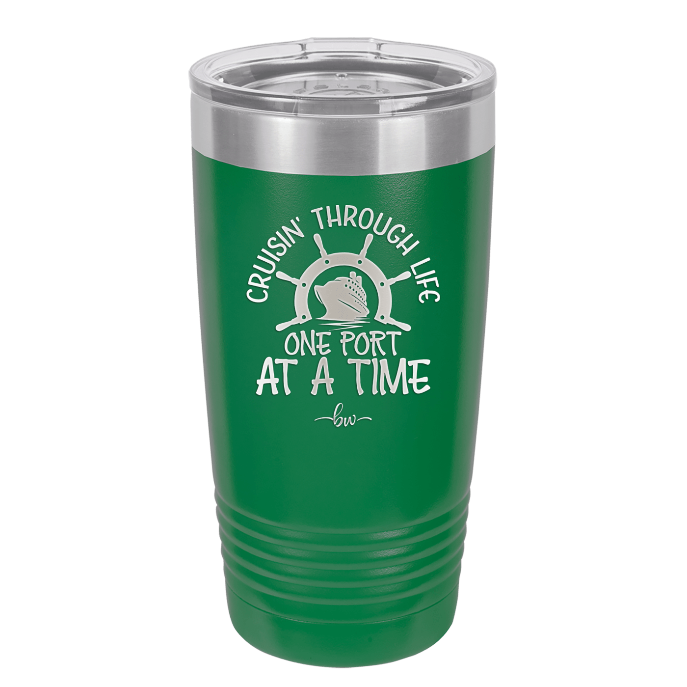 Cruisin Through Life One Port at a Time Cruise 3 - Laser Engraved Stainless Steel Drinkware - 1449 -