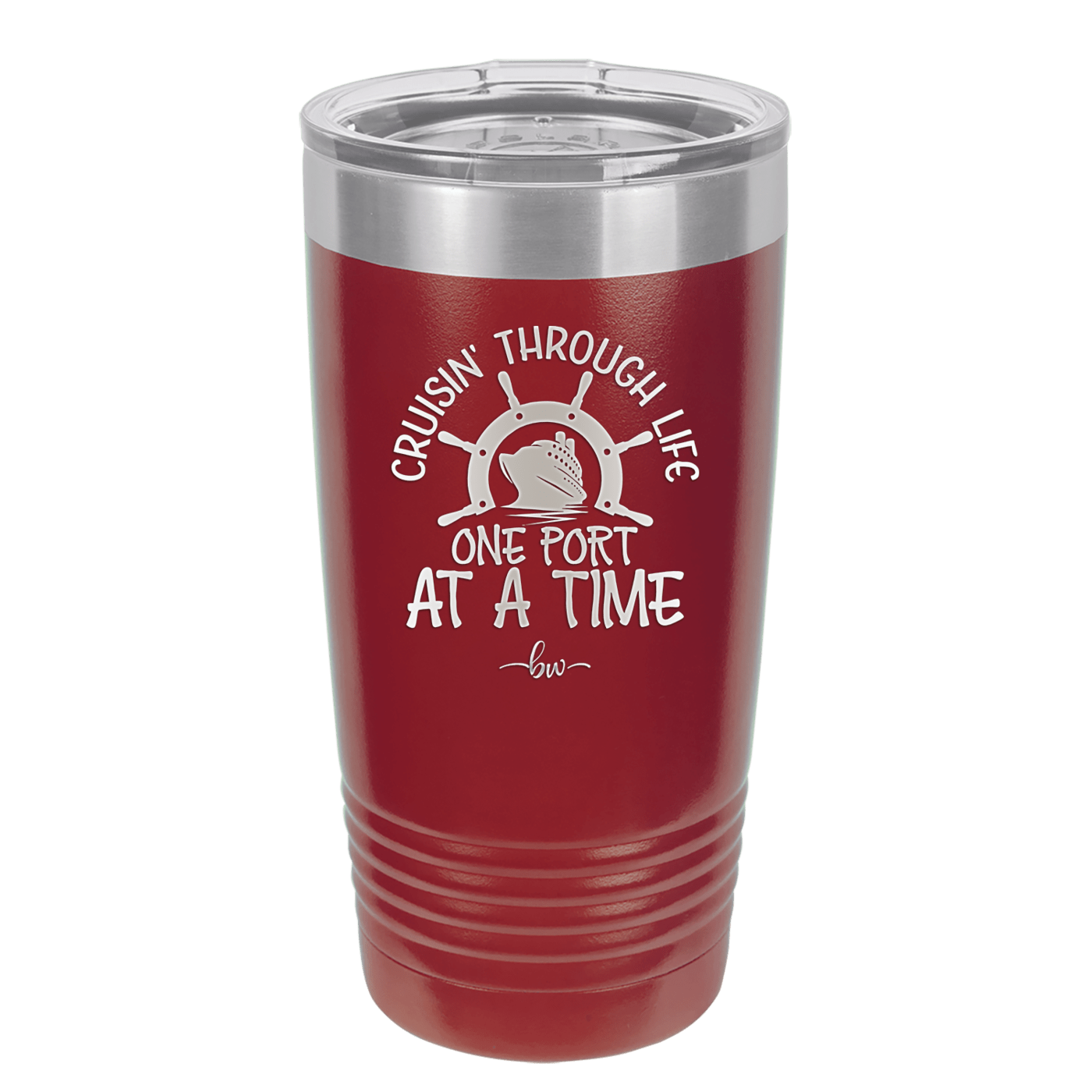 Cruisin Through Life One Port at a Time Cruise 3 - Laser Engraved Stainless Steel Drinkware - 1449 -