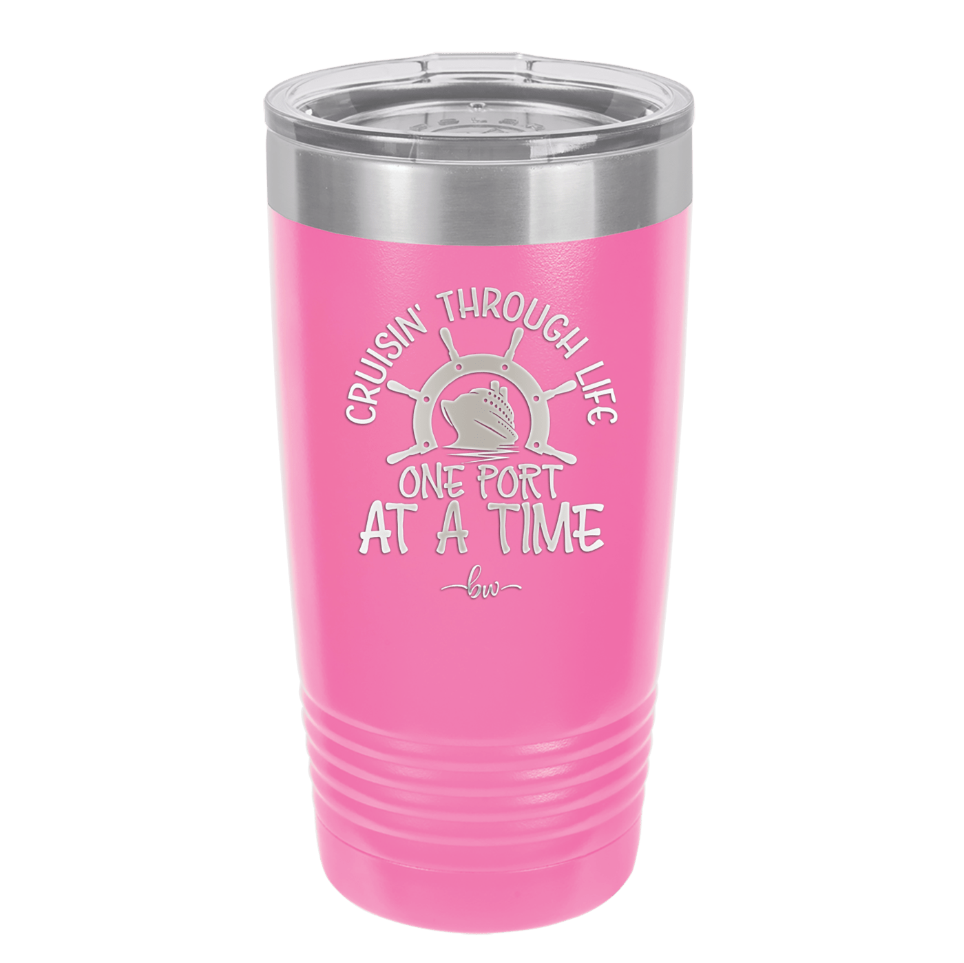 Cruisin Through Life One Port at a Time Cruise 3 - Laser Engraved Stainless Steel Drinkware - 1449 -