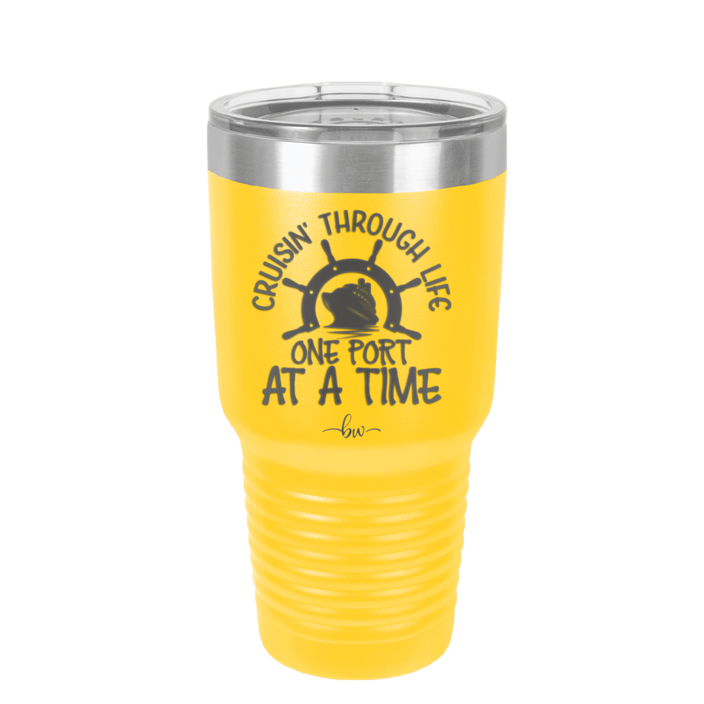 Cruisin Through Life One Port at a Time Cruise 3 - Laser Engraved Stainless Steel Drinkware - 1449 -