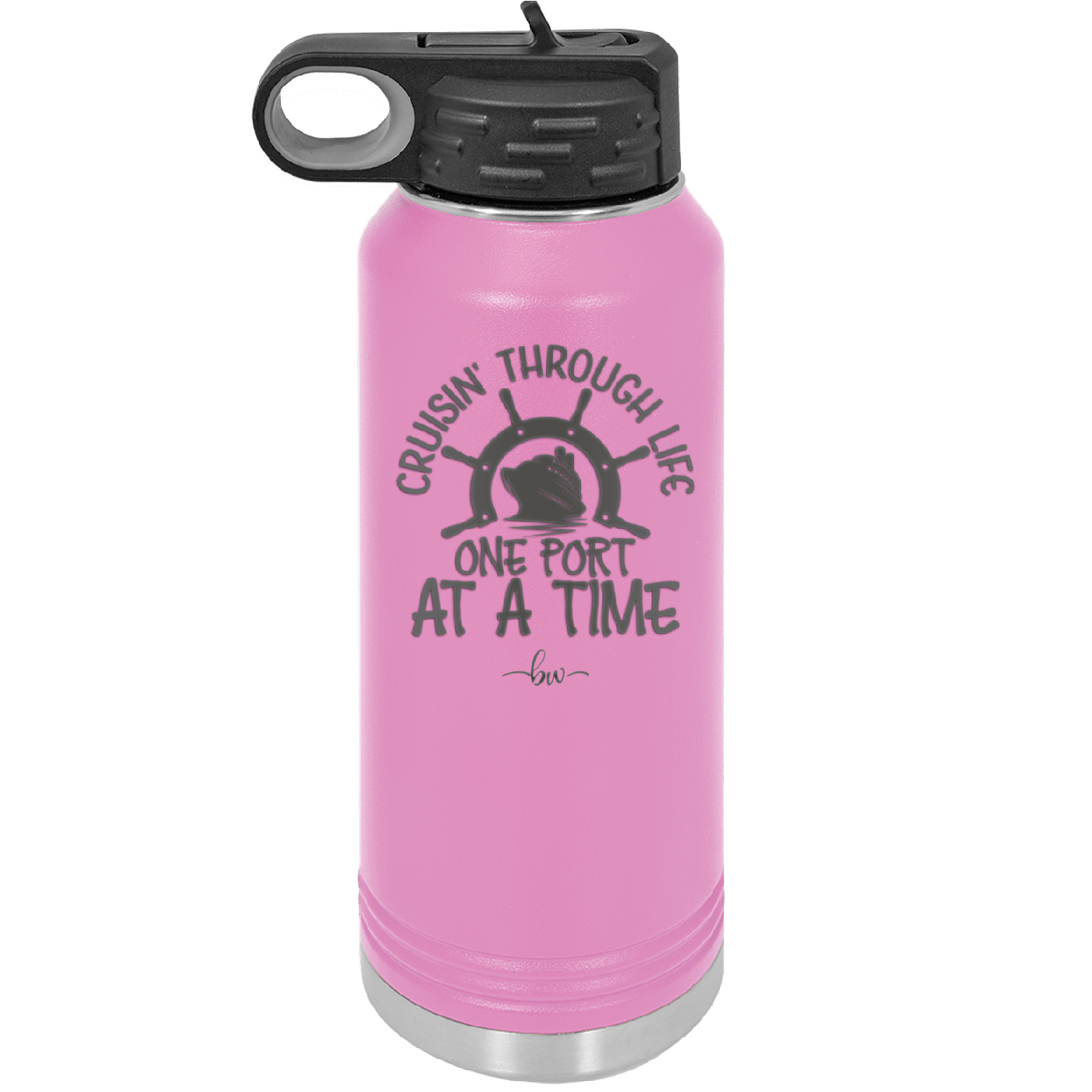 Cruisin Through Life One Port at a Time Cruise 3 - Laser Engraved Stainless Steel Drinkware - 1449 -