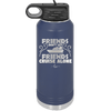 Friends Don't Let Friends Cruise Alone 1 - Laser Engraved Stainless Steel Drinkware - 1450 -