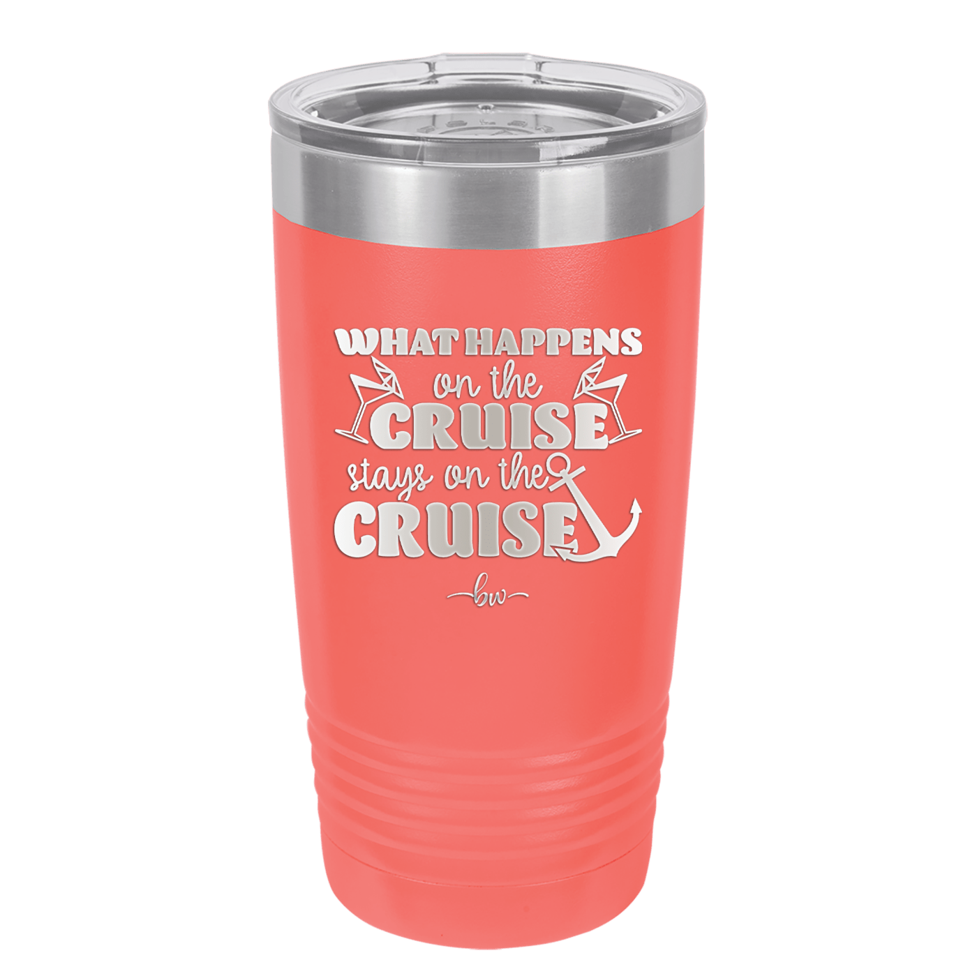 What Happens on a Cruise Stays on the Cruise 2 - Laser Engraved Stainless Steel Drinkware - 1454 -