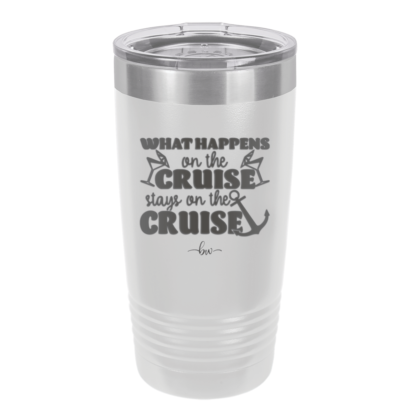 What Happens on a Cruise Stays on the Cruise 2 - Laser Engraved Stainless Steel Drinkware - 1454 -