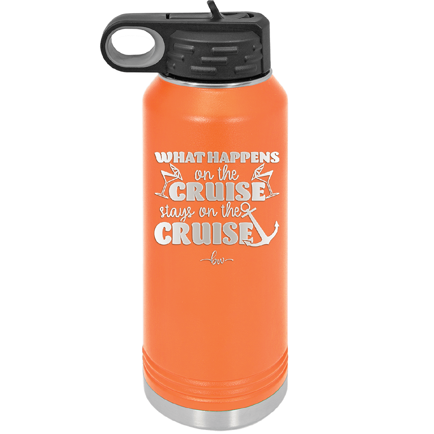 What Happens on a Cruise Stays on the Cruise 2 - Laser Engraved Stainless Steel Drinkware - 1454 -