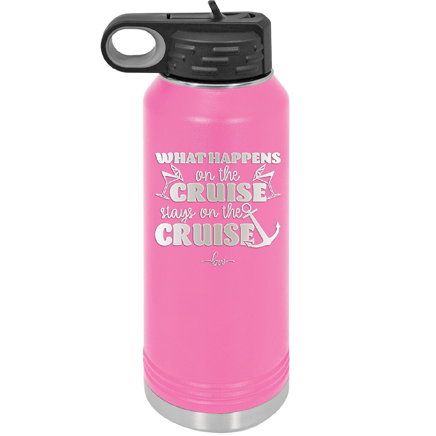 What Happens on a Cruise Stays on the Cruise 2 - Laser Engraved Stainless Steel Drinkware - 1454 -