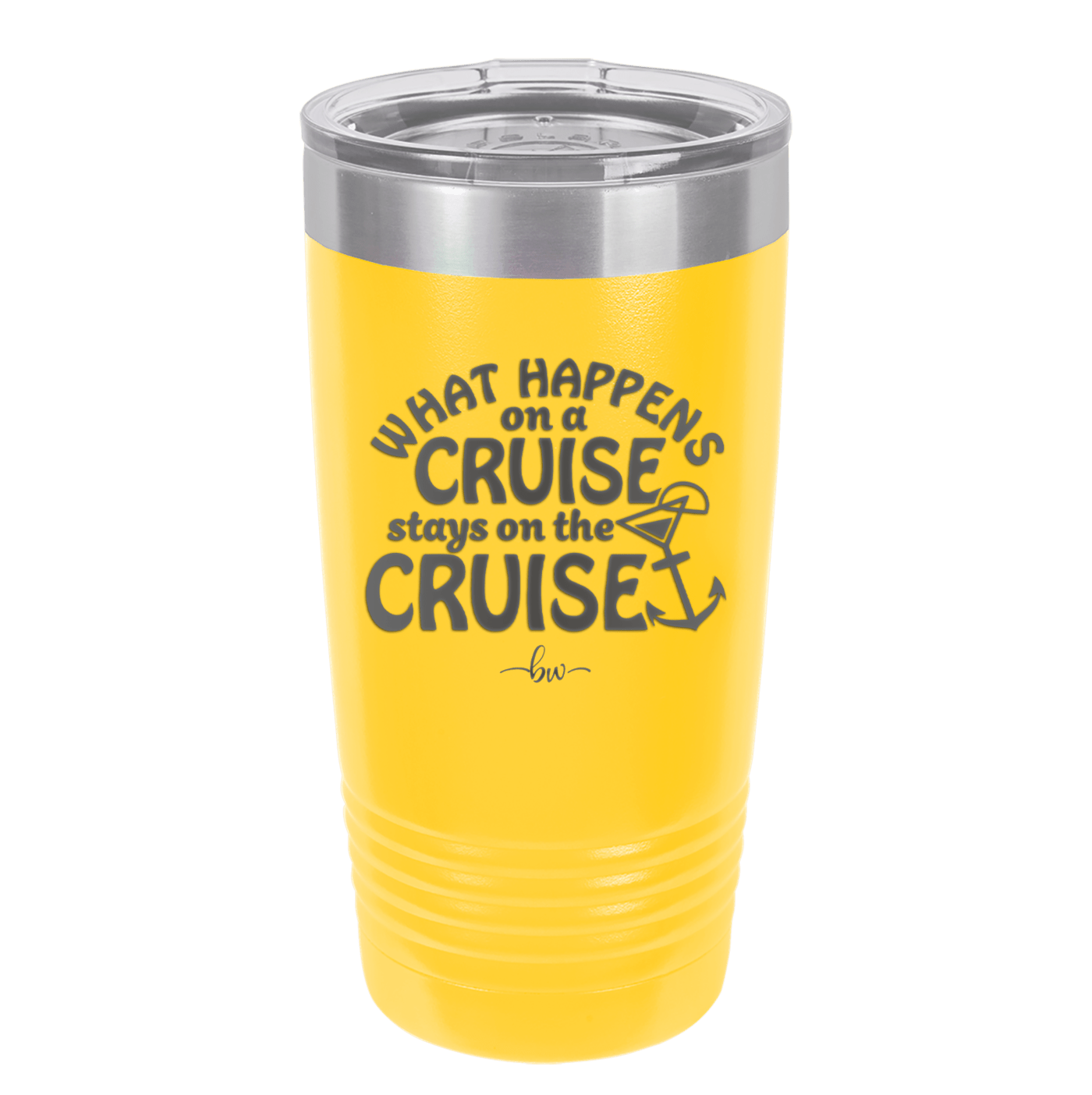 What Happens on a Cruise Stays on the Cruise 3 - Laser Engraved Stainless Steel Drinkware - 1455 -