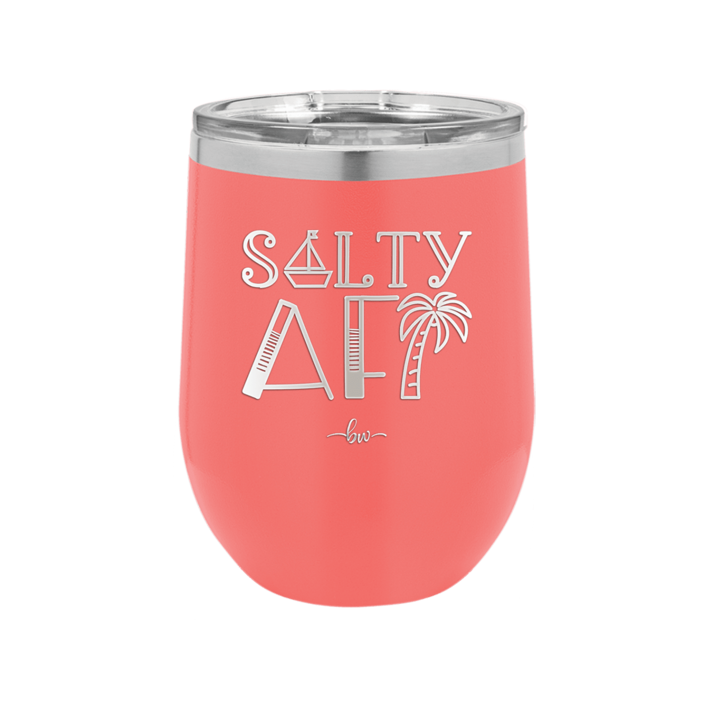 Salty AF 1 - Laser Engraved Stainless Steel Drinkware - 1464 -
