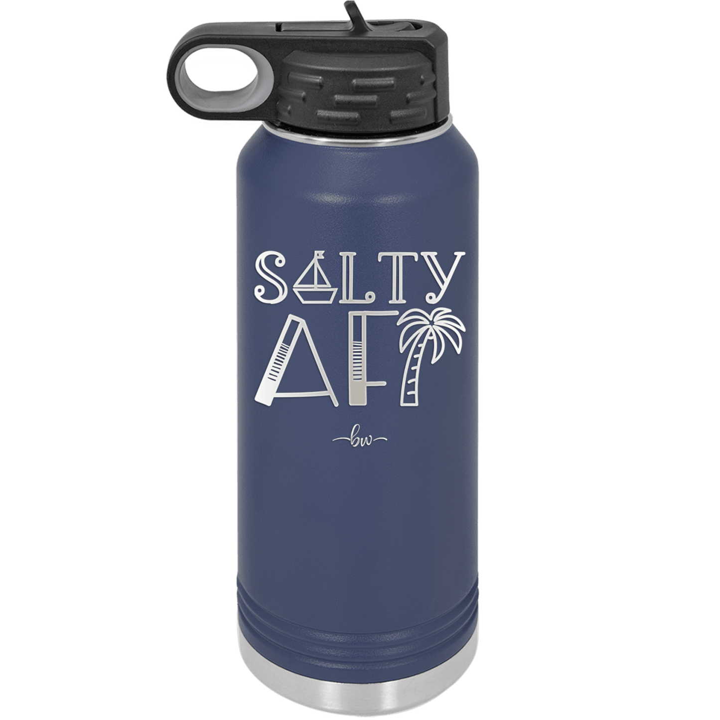 Salty AF 1 - Laser Engraved Stainless Steel Drinkware - 1464 -