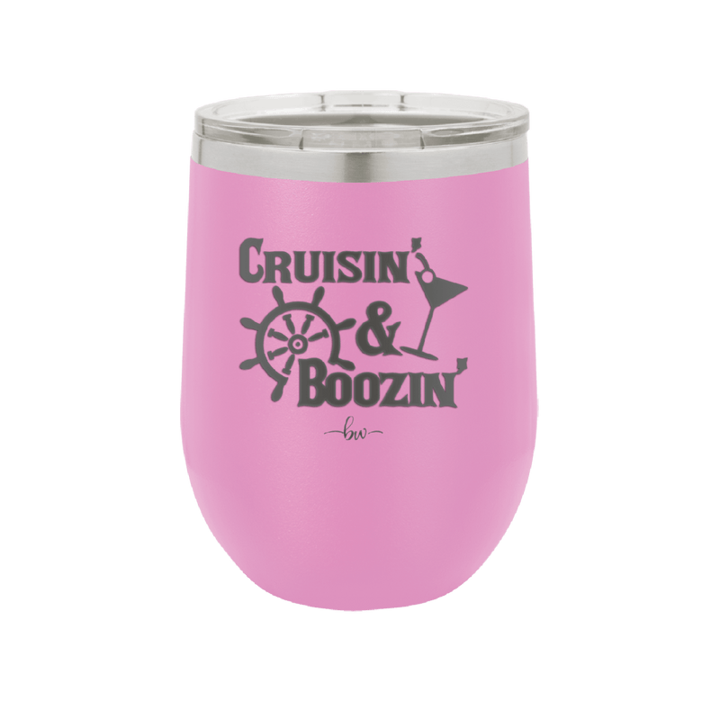 Cruisin and Boozin Cruise 1 - Laser Engraved Stainless Steel Drinkware - 1466 -