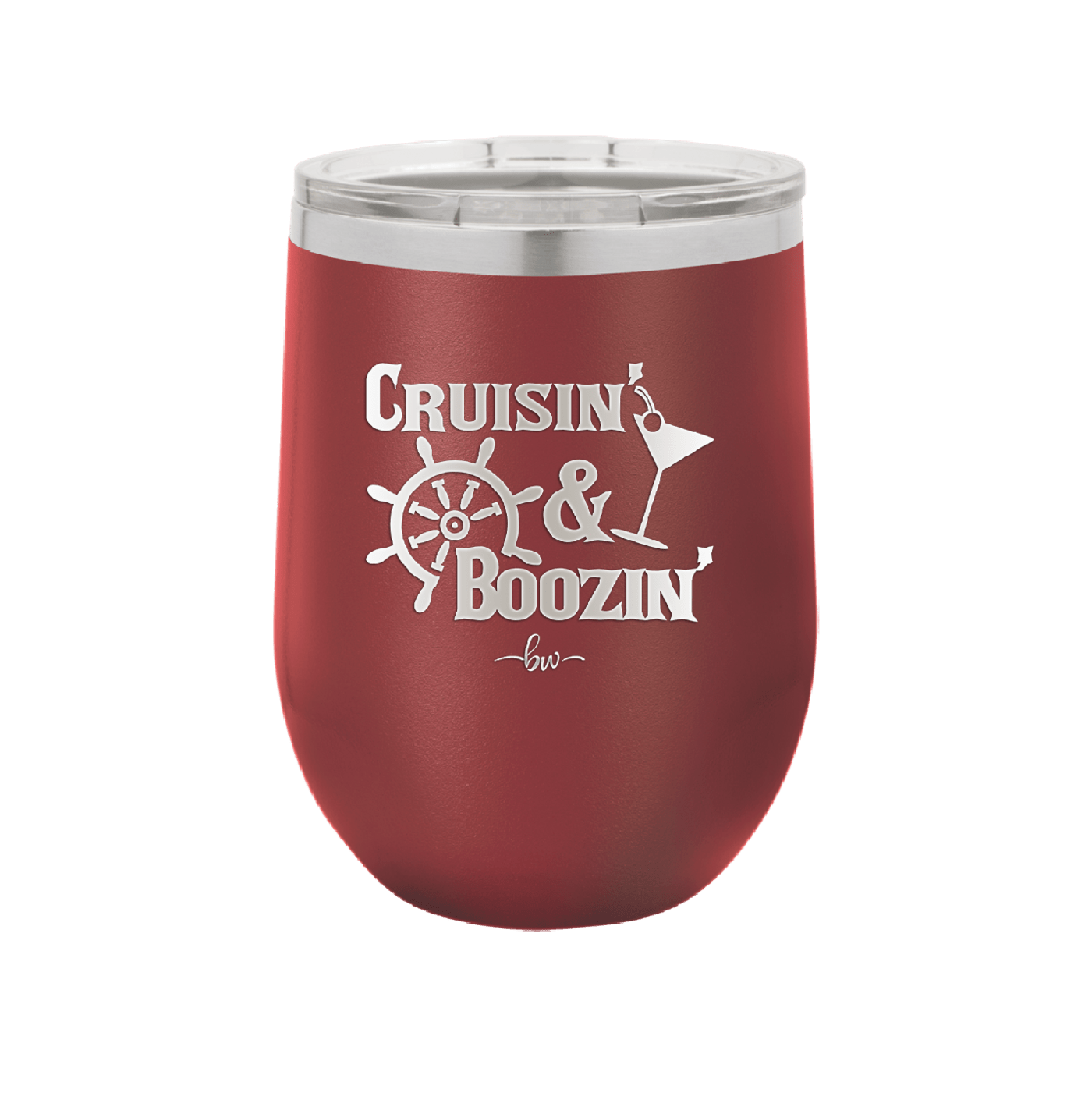 Cruisin and Boozin Cruise 1 - Laser Engraved Stainless Steel Drinkware - 1466 -