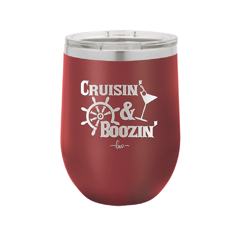 Cruisin and Boozin Cruise 1 - Laser Engraved Stainless Steel Drinkware - 1466 -
