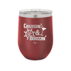 Cruisin and Boozin Cruise 1 - Laser Engraved Stainless Steel Drinkware - 1466 -